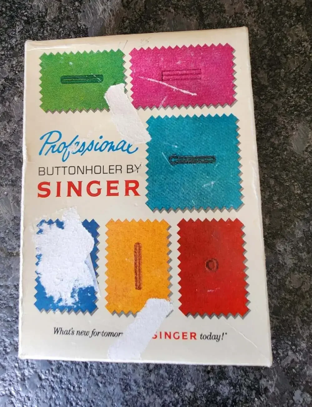 Professional Buttonholer By Singer w/Instruction Manual. Vintage 1973